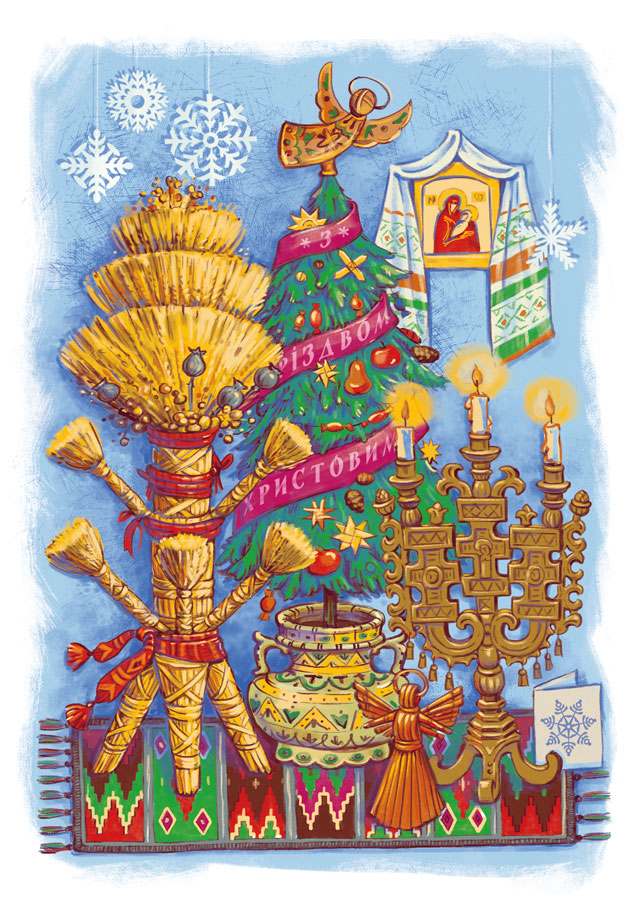 2020 UNA Christmas Cards artist Iryna Korchuk 2-Angels