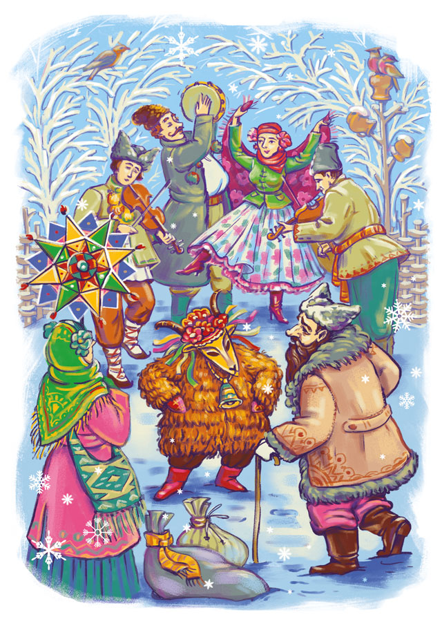 2020 UNA Christmas Cards artist Iryna Korchuk 5-Pastuhy