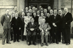 1951-1960 Svoboda News Writers posing for group photo