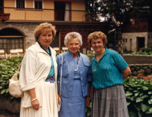 3 Women Posing for picture at 1978 UNA General Assembly Meeting