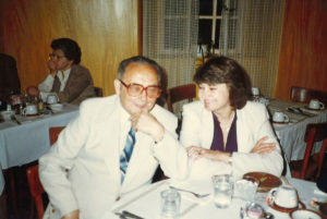1984 UNA Members eating dinner