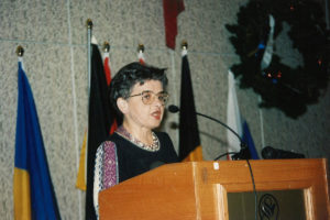 1998 World Congress of Ukrainians in Toronto Woman Speaker