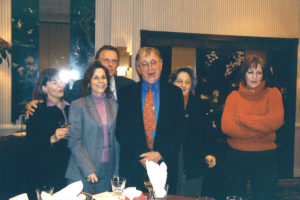2005 Christmas party UNA employees singing