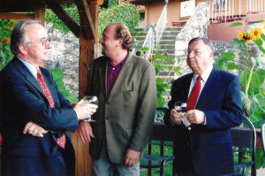 2005 UNA General Assembly Meeting Members enjoying a glass of wine at the Tiki Bar at Soyuzivka