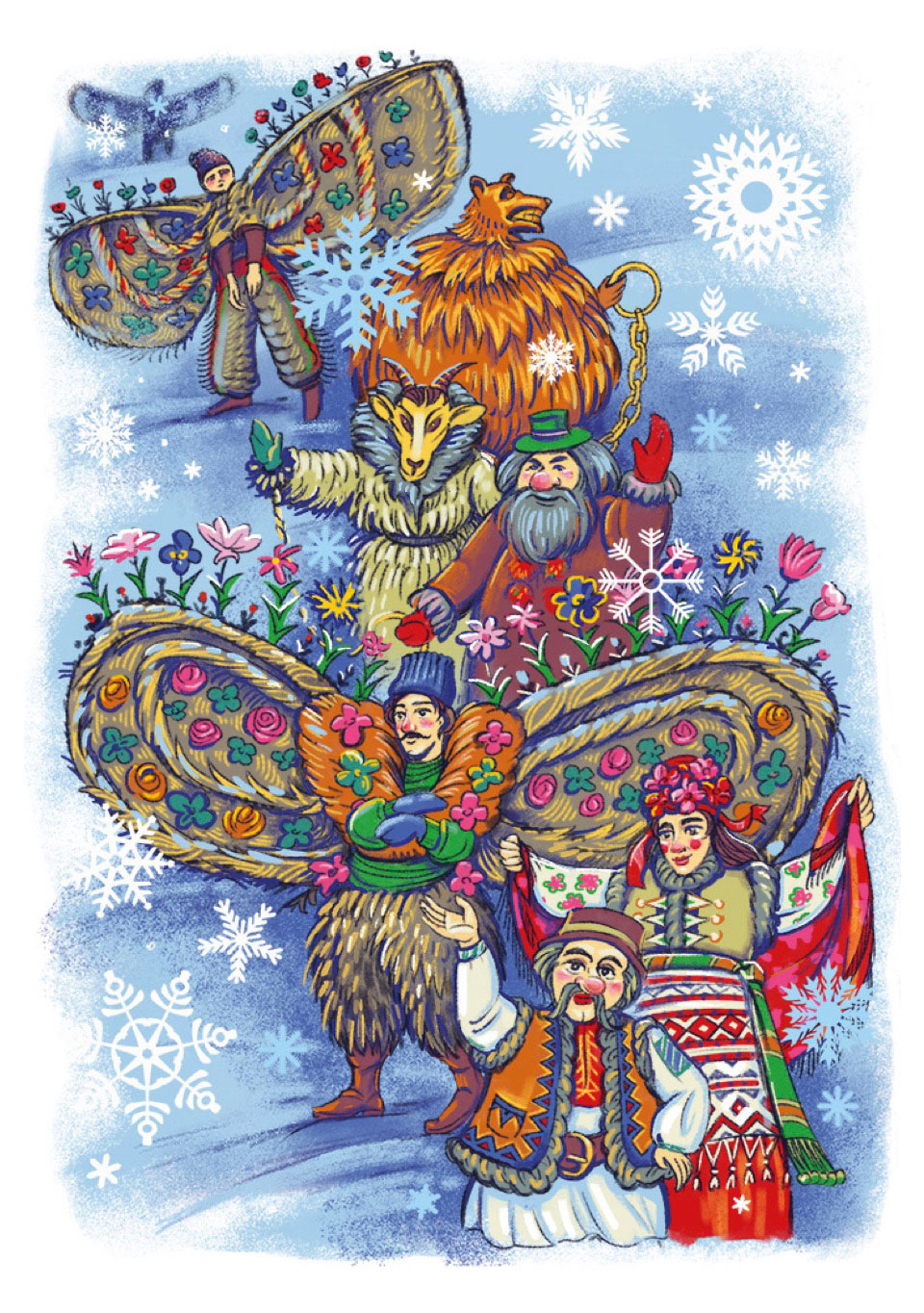 UNA Christmas Cards 2023 by Iryna Korchuk and Volodymyr Petryshyn