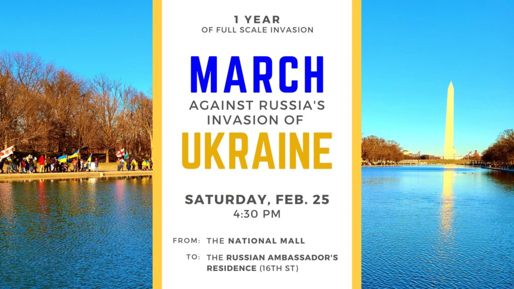 March Against russia's Invasion of Ukraine - Washington, D.C