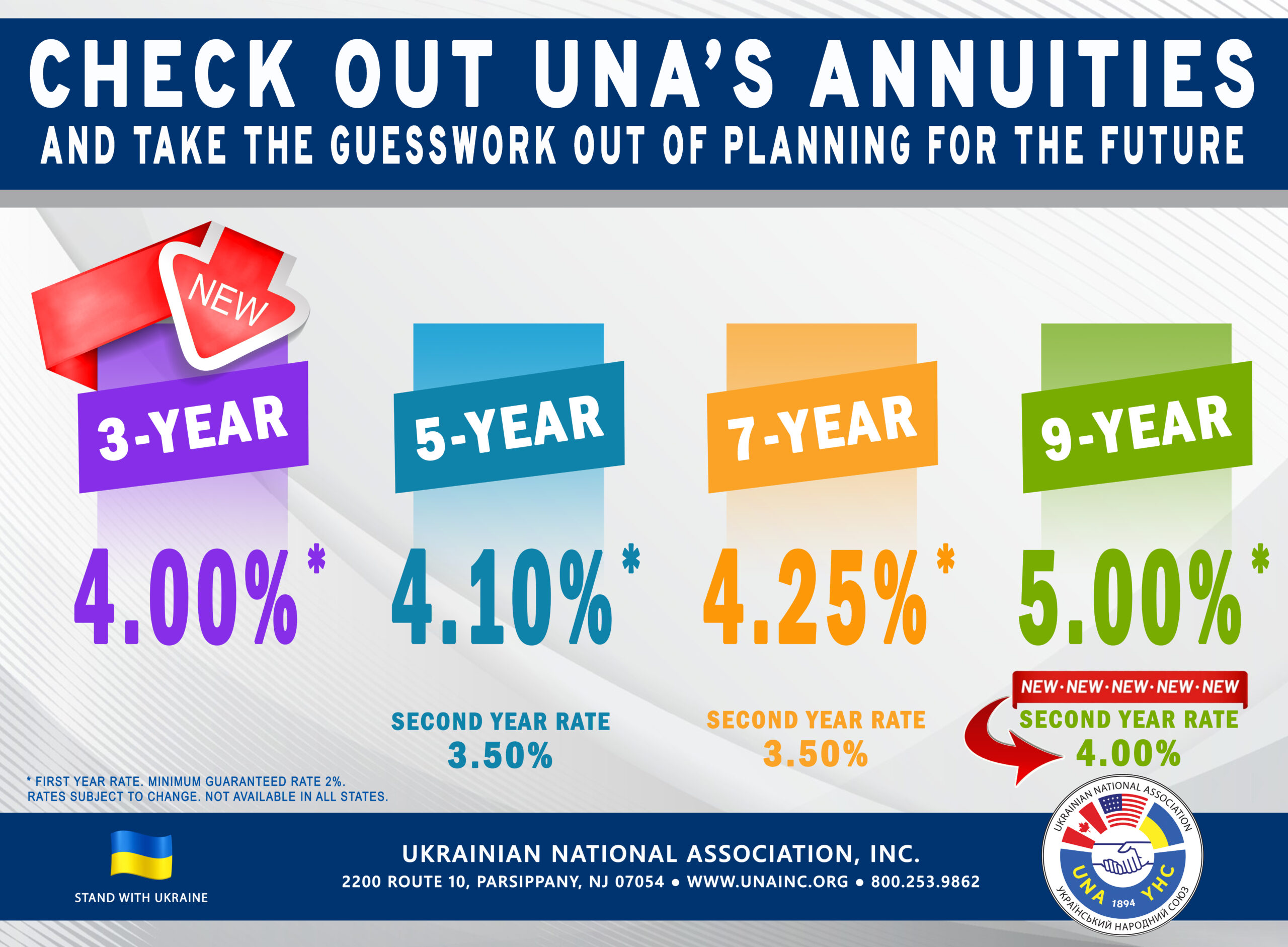 CHECK OUT UNA’S ANNUITIES and Take The Guesswork Out Of Planning For The Future