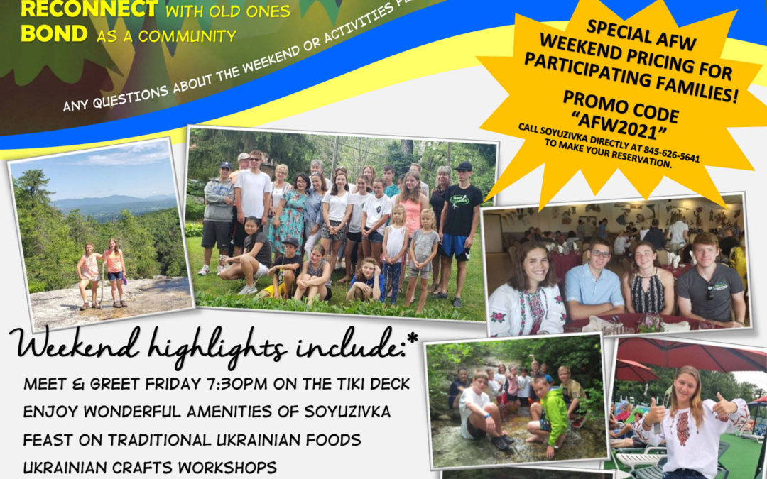 16th Annual Ukrainian Adoptive Families Weekend at Soyuzivka